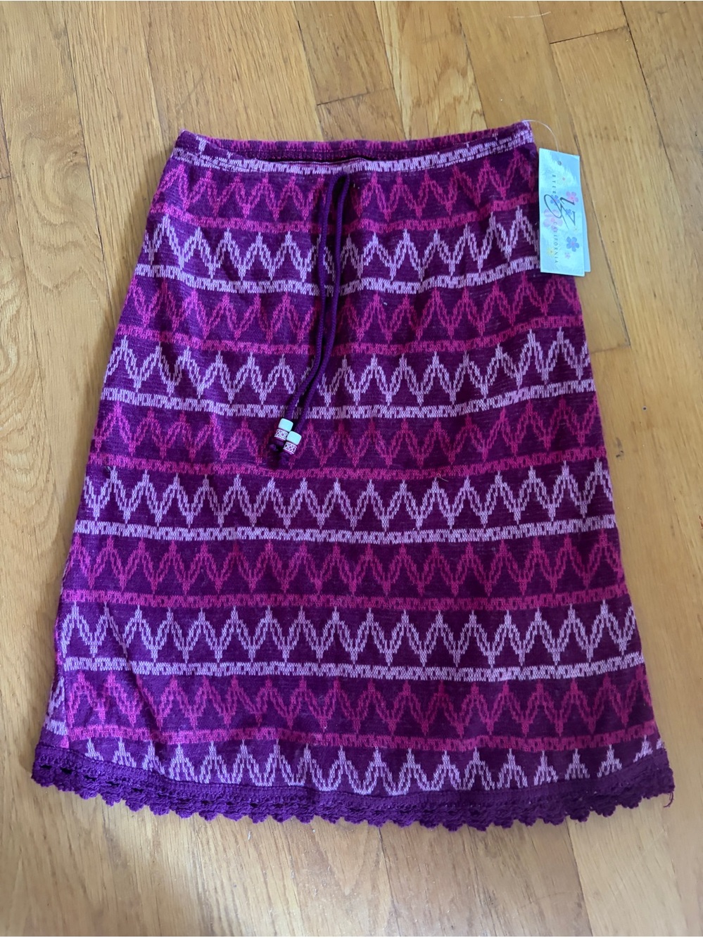 IZ Byer Girls Pink Purple Skirt 6X NEW